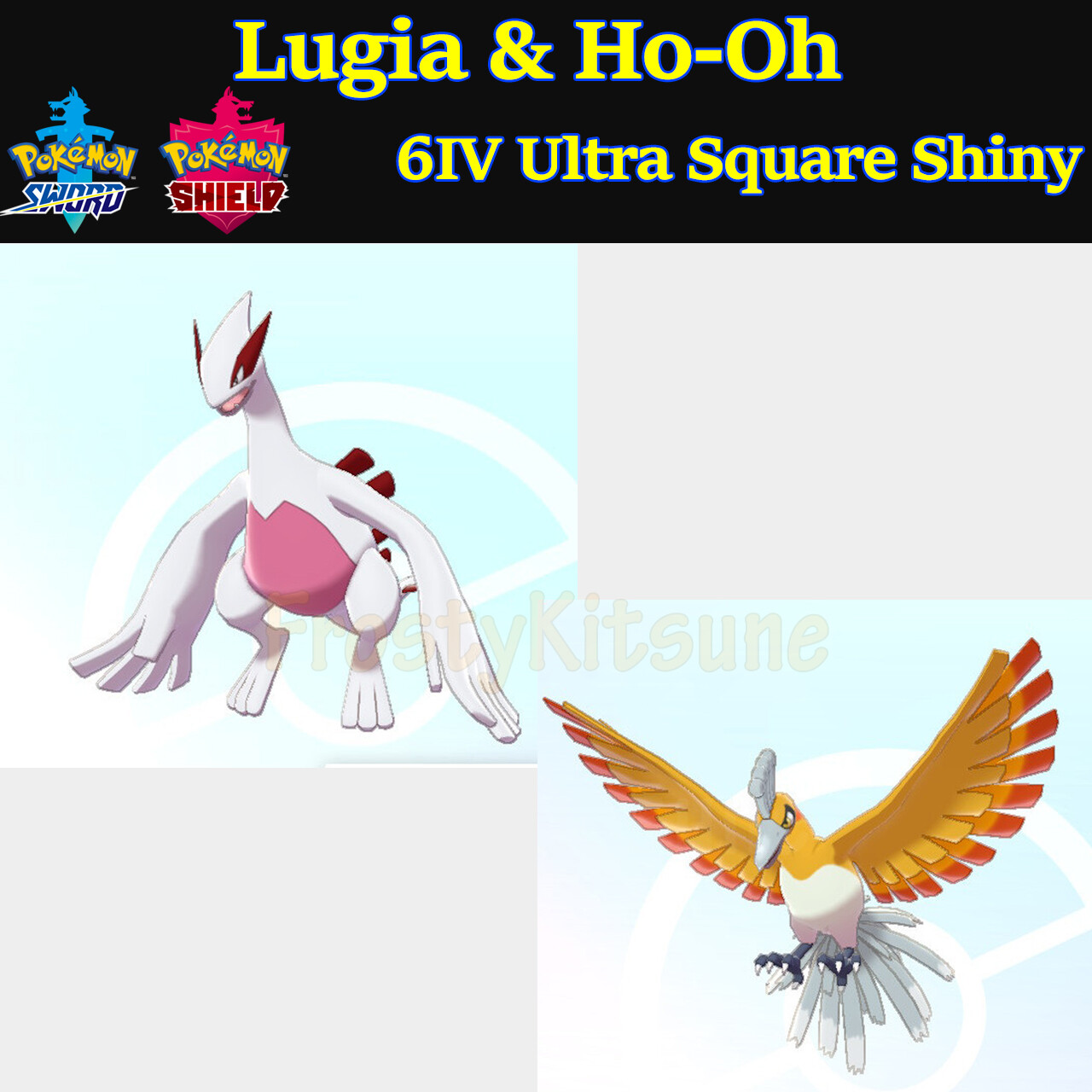 6IV Ultra Shiny Lugia & Ho-Oh Pokemon Sword / Shield