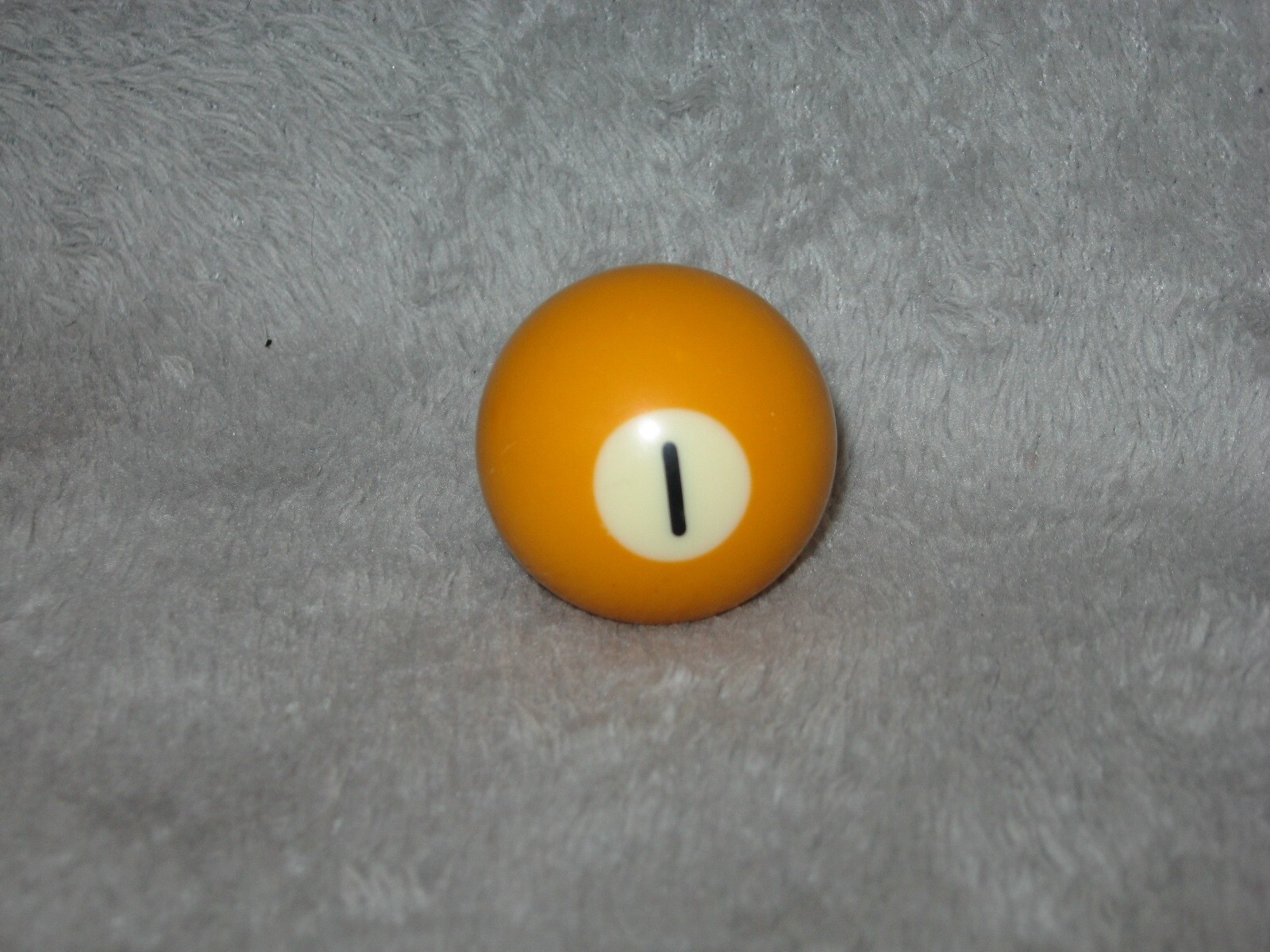 Mini Pool Ball #1 Yellow Solid 1.5" Diameter Miniature Billiard Replacement