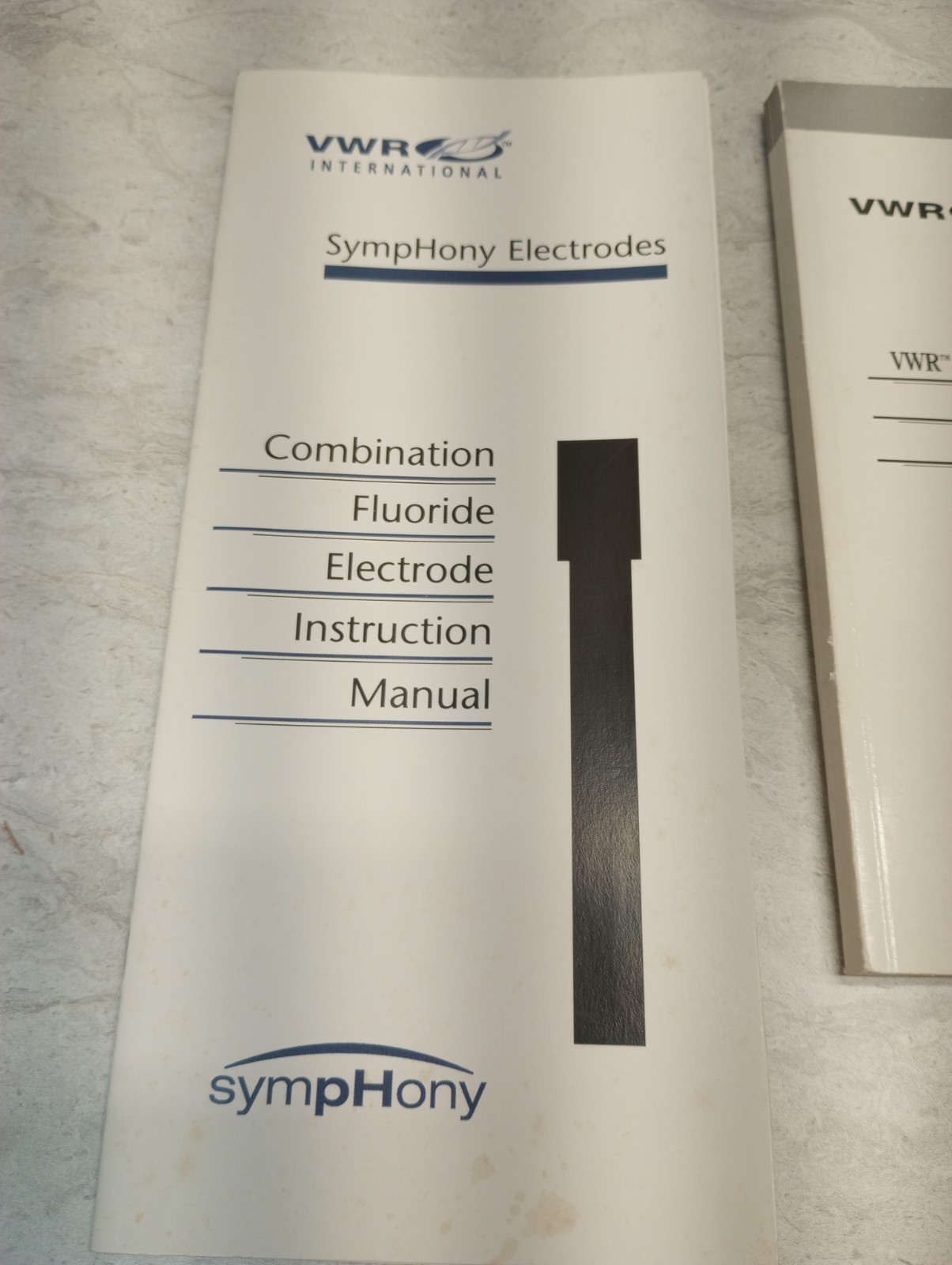 VWR Scientific SympHony Meter Electrode - Users Manual /Instructions Books