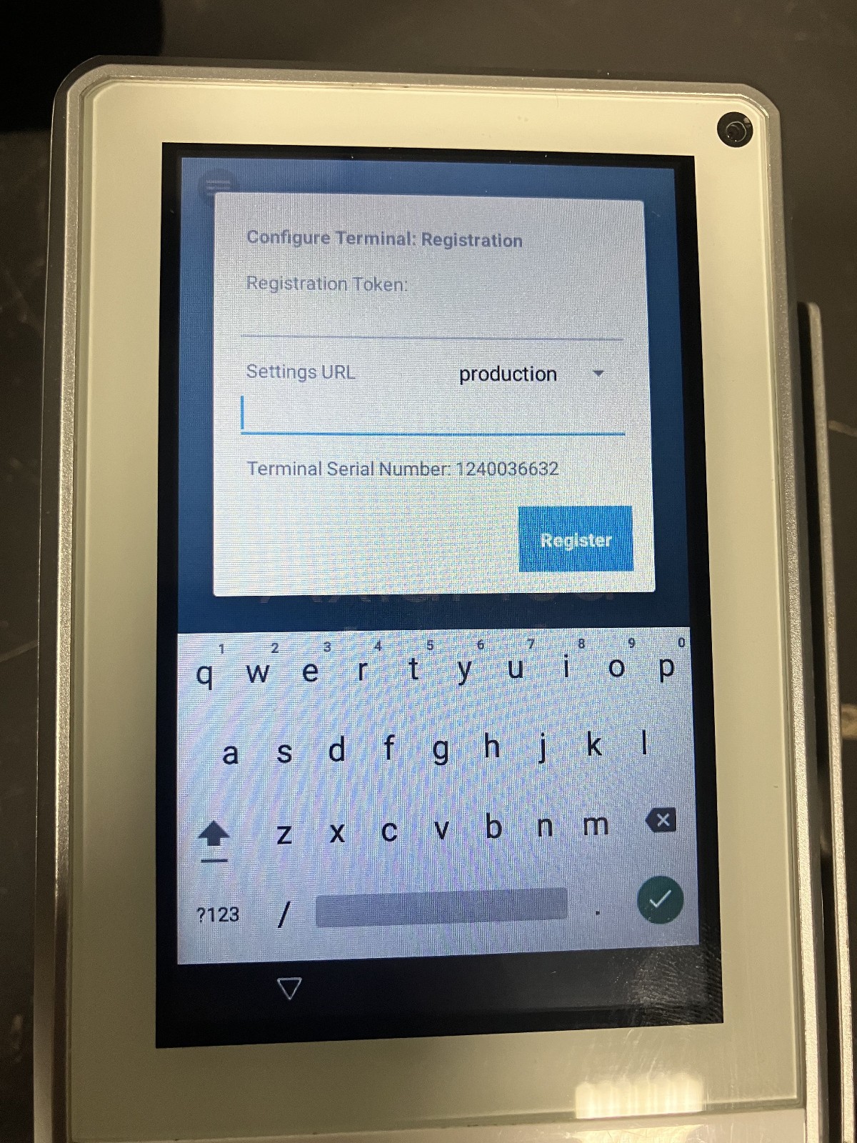 PAX A80 Ethernet Bluetooth WiFi Terminal Tested Turns on ( No Ac Adapter)