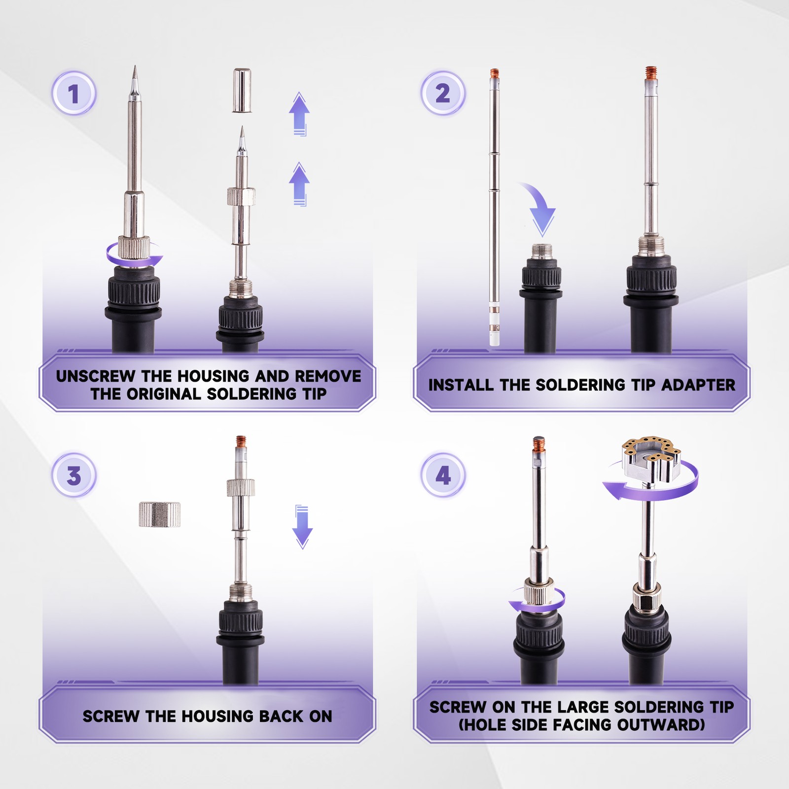 3D Joystick Desoldering Iron Tip with Heating Stick Tools For for PS4 PS5 Xbox