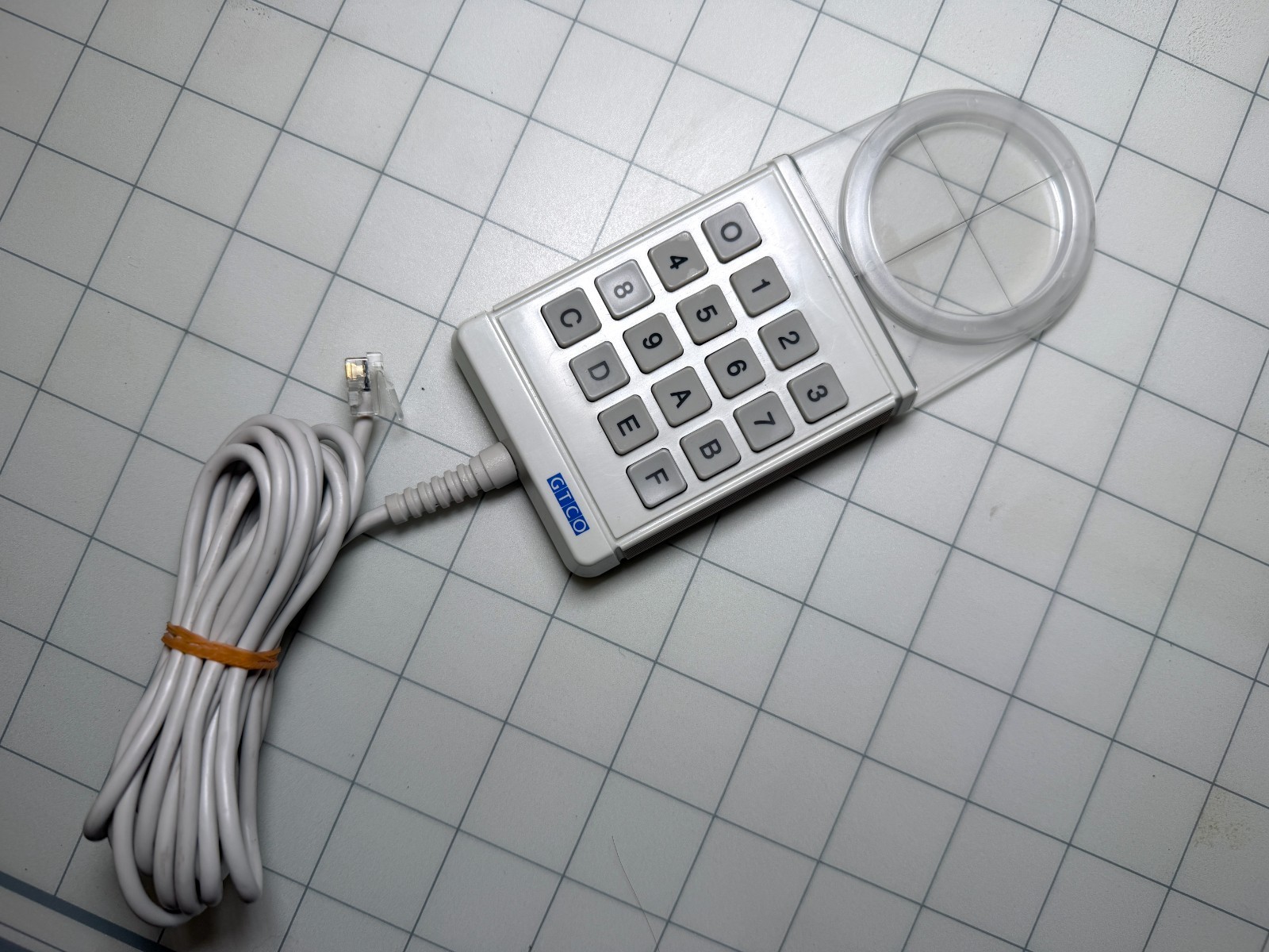 GTCO CalComp Cursor Corded 16 Button For Roll Up Digitizers 11-00305-01 Mouse