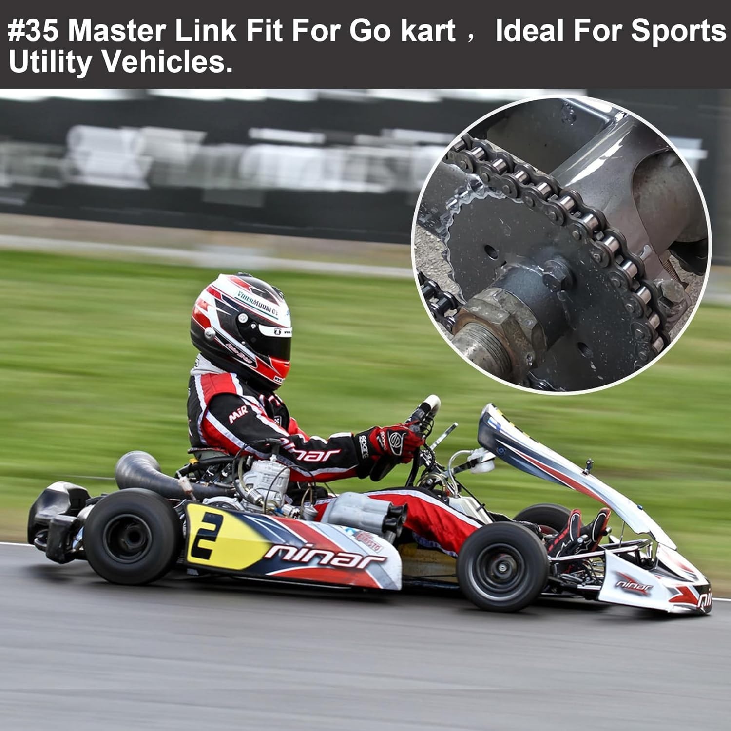 Performance-Enhancing Chain Master Roller Links (10pcs) for Mini Bikes & ATVs