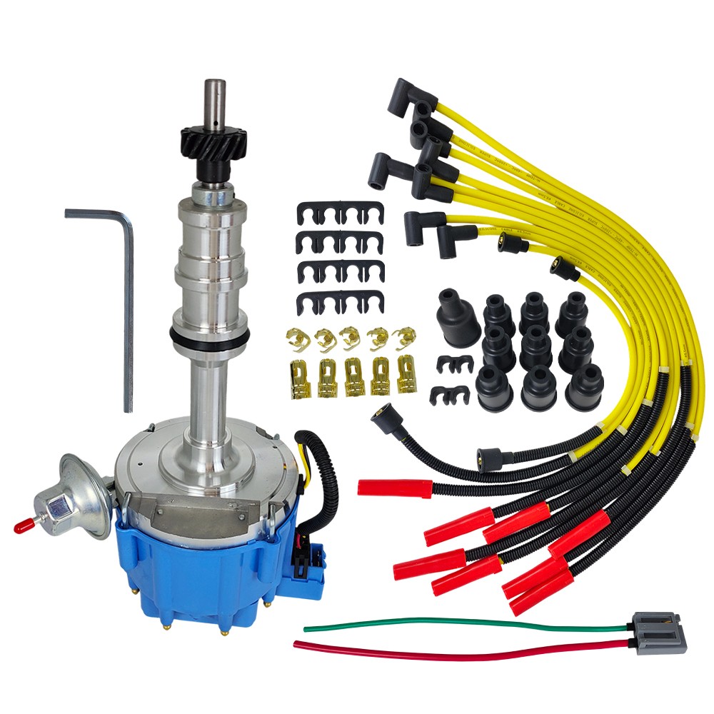 FOR Ford FE HEI Distributor 332 352 360 406 427 428 +  Spark Plug wires