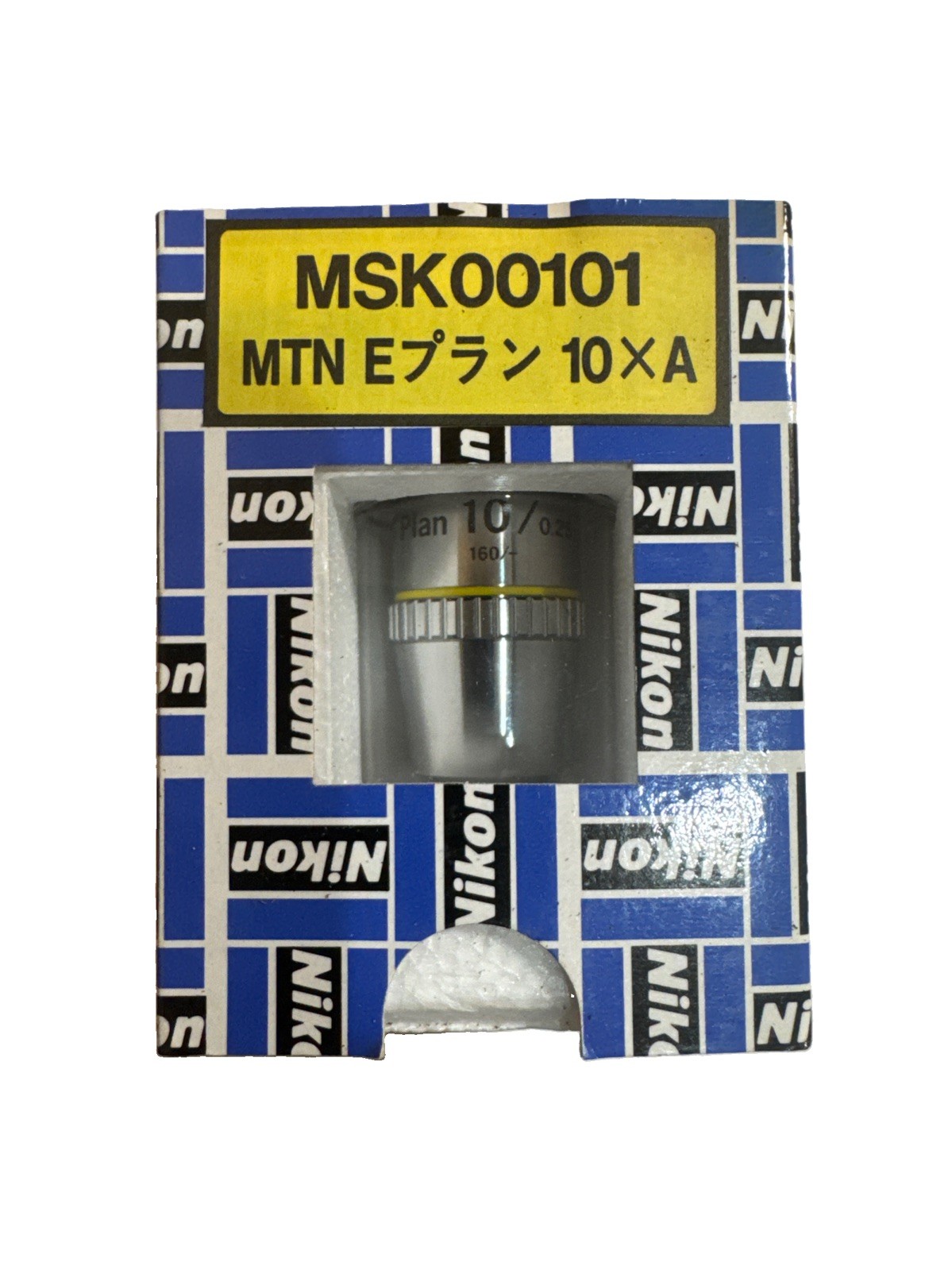 Nikon Msk00101 10X Microscope Objective CF E Plan Achromat 0.25 160/-