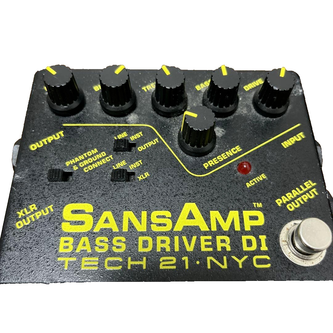 Tech 21 SansAmp Bass Driver DI Distortion Guitar Effect Pedal Drom Japan USED