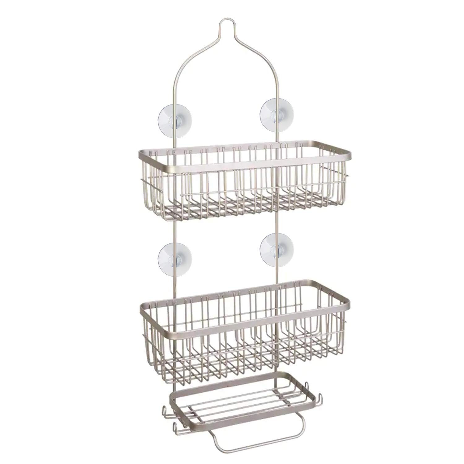 ChengFu 4 Pack Bathroom Shower Caddy Connectors Suction Cups, Transparent