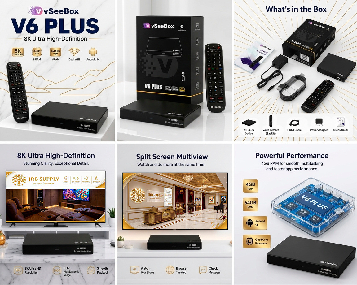 vSeeBox V6 Plus - AUTHORIZED DISTRIBUTOR - FREE SAME DAY SHIPPING