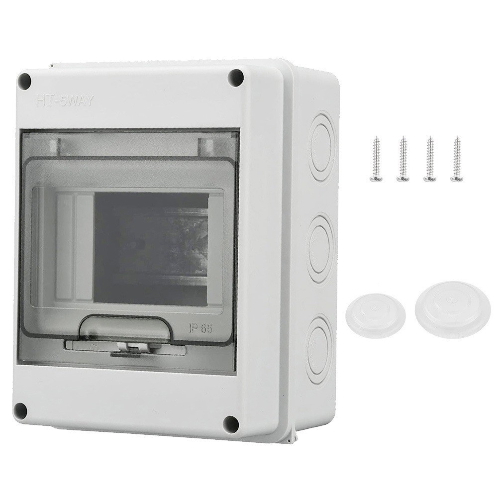 Fuse Box Accessories 1 Pcs 1 Row For 5 Modules Distribution Box Dustproof