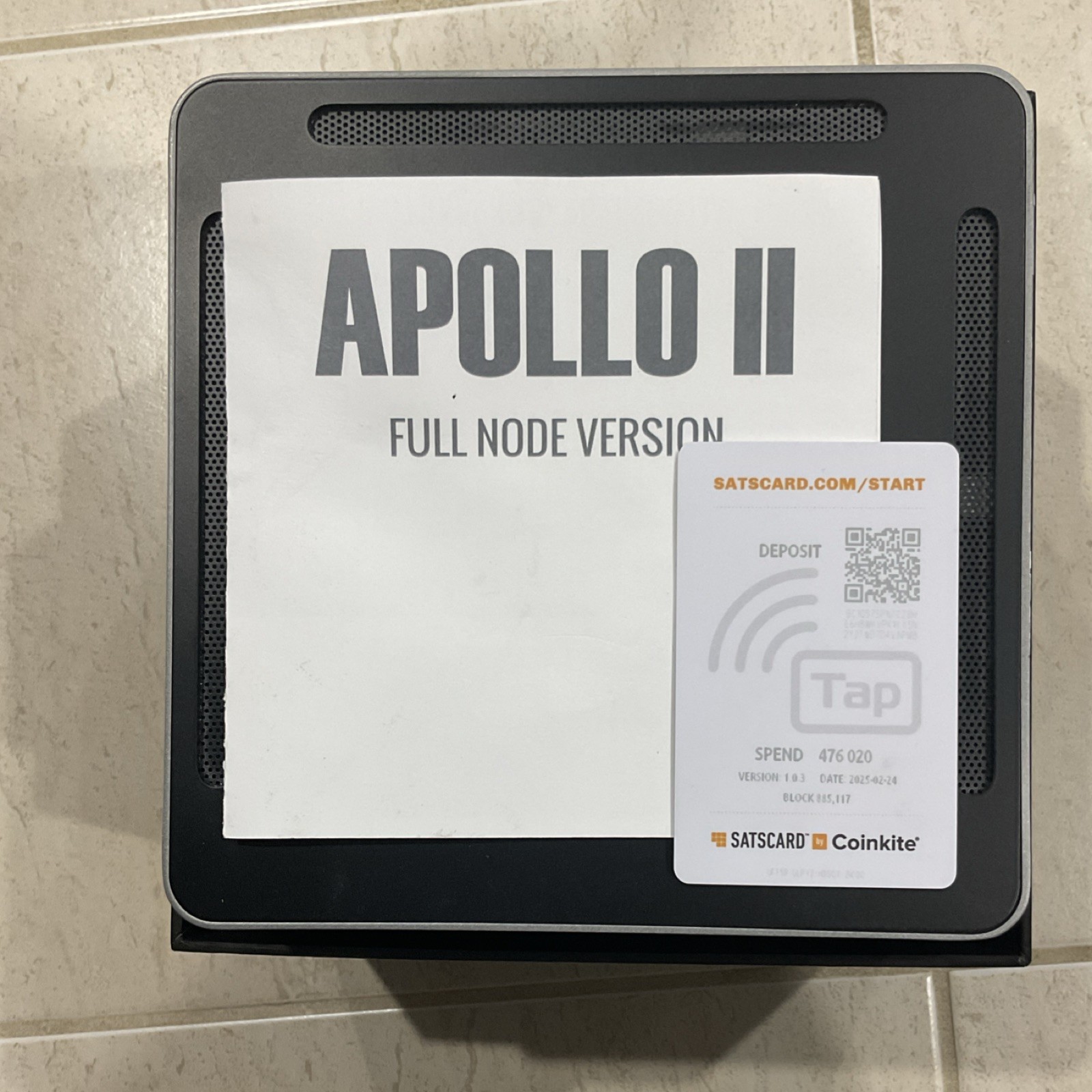 FutureBit Apollo II Full Node Version ASIC Mining Hardware 1 Terra Byte