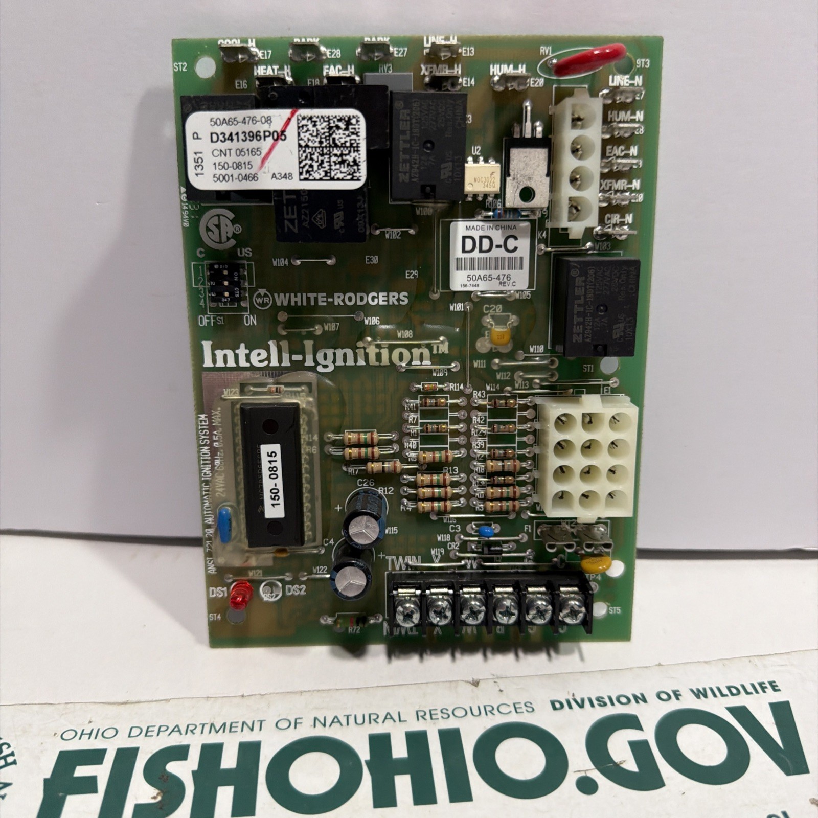WHITE-RODGERS 50A65-476-08 CONTROL BOARD D341396P05