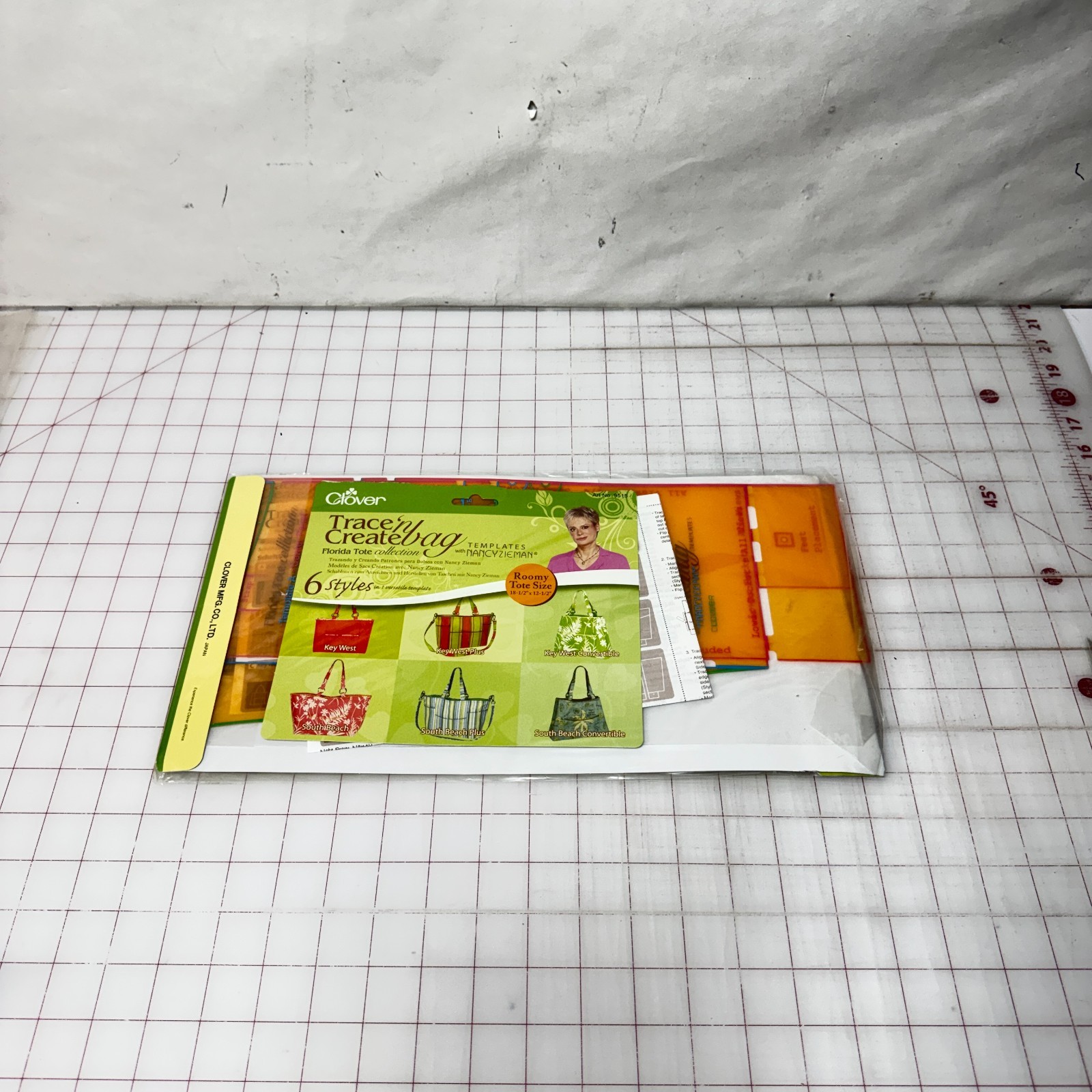 Clover Trace 'n Create Bag Templates Nancy Zieman Florida Bag Collection 9515