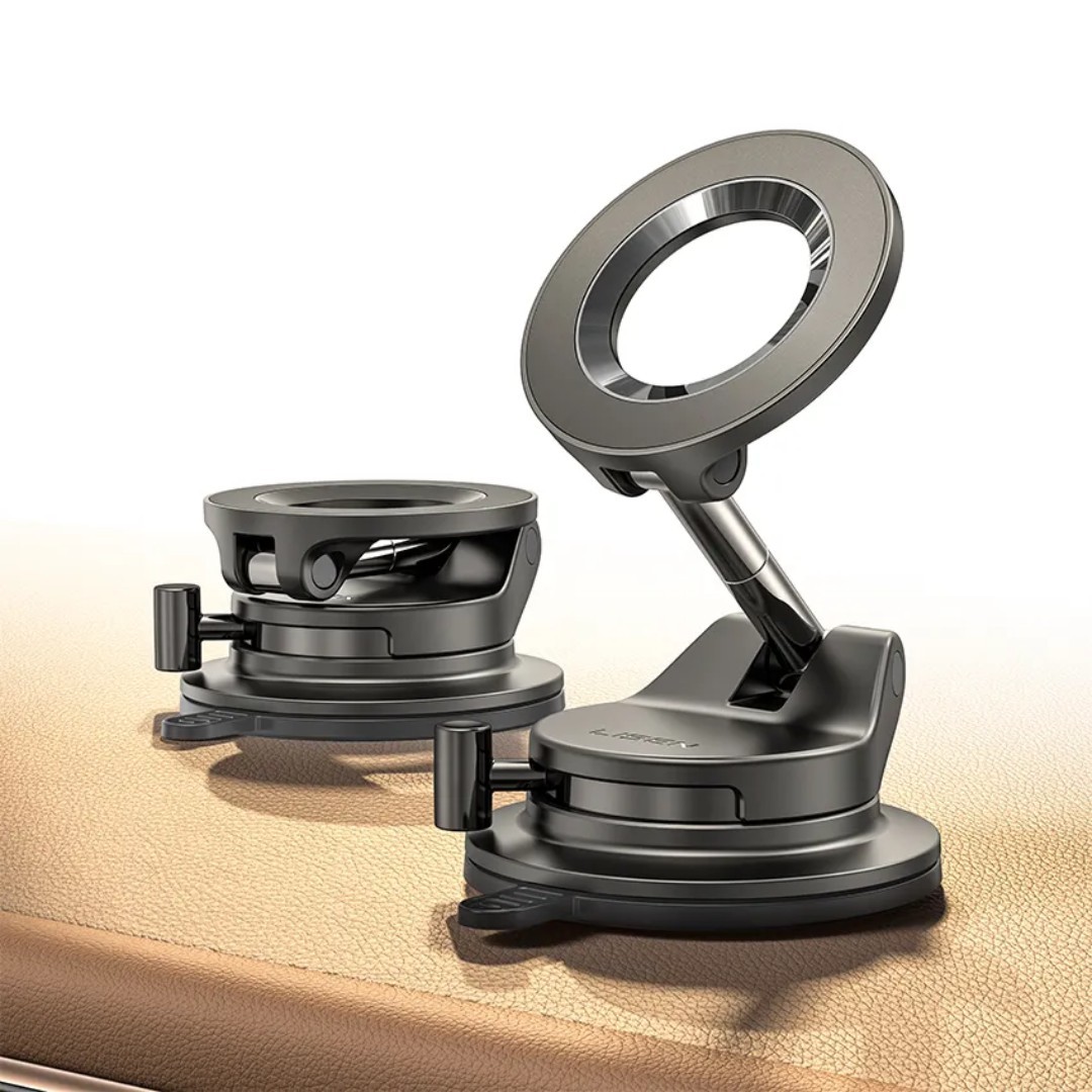 360° Adjustable Magnetic Vacuum Suction Cup Car Phone Holder Mount for MagSafe