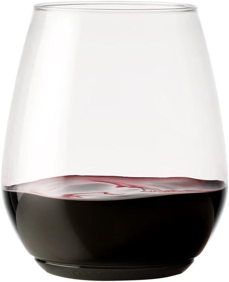 POP 18Oz Vino XL SET of 48, Premium Quality, Recyclable, Unbreakable & Crystal C