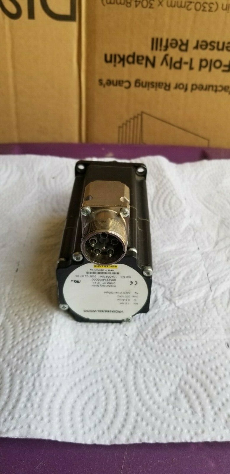 BERGER LAHR VRDM368/50LWC00 INVERTER-DUTY MOTOR ***USED*** TJ