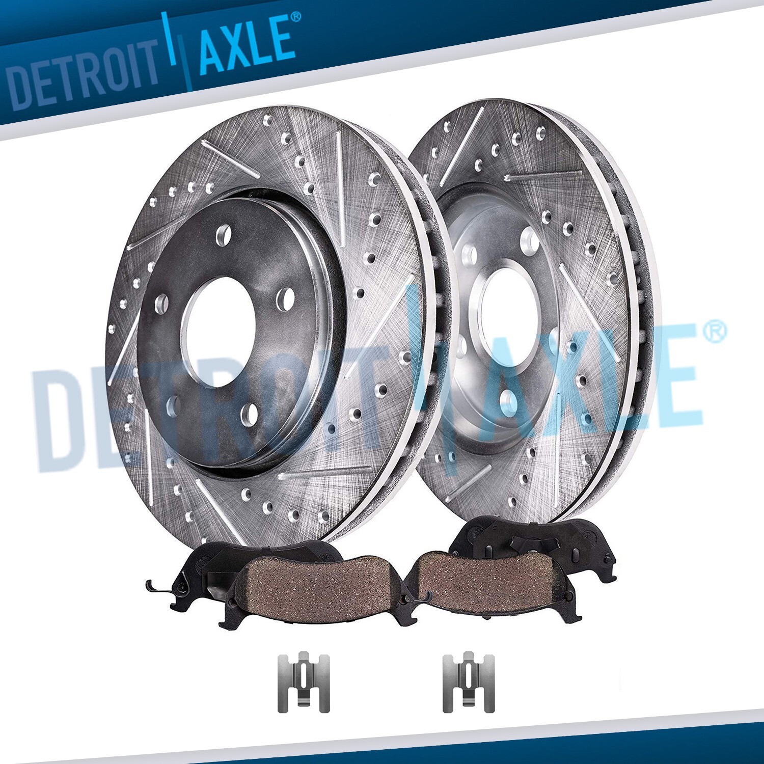 10.87'' Front Drilled Rotors Brake Pads for Taurus Windstar Lincoln Continental