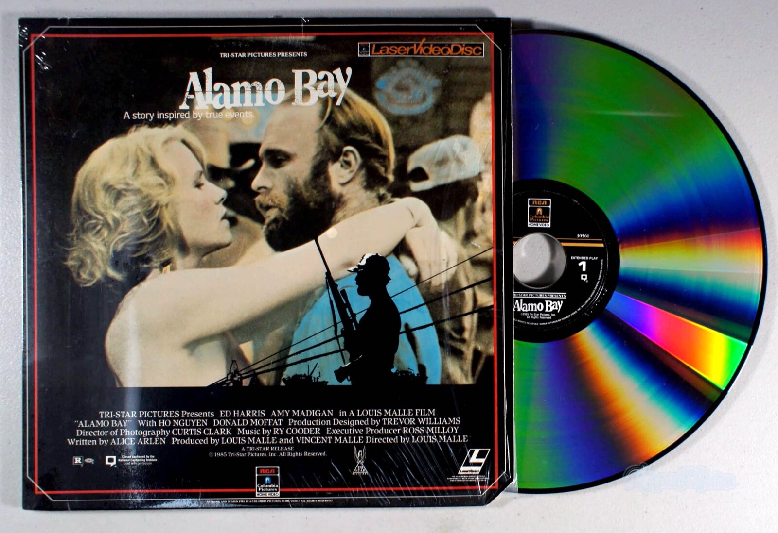 Alamo Bay (LaserDisc 1985) • Ed Harris, Amy Madigan, Tri-Star Film Movie