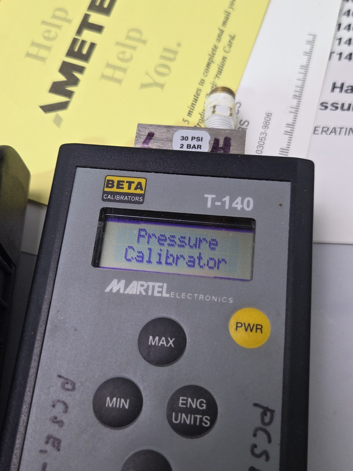 MARTEL T140-200" Precision Pressure Calibrator