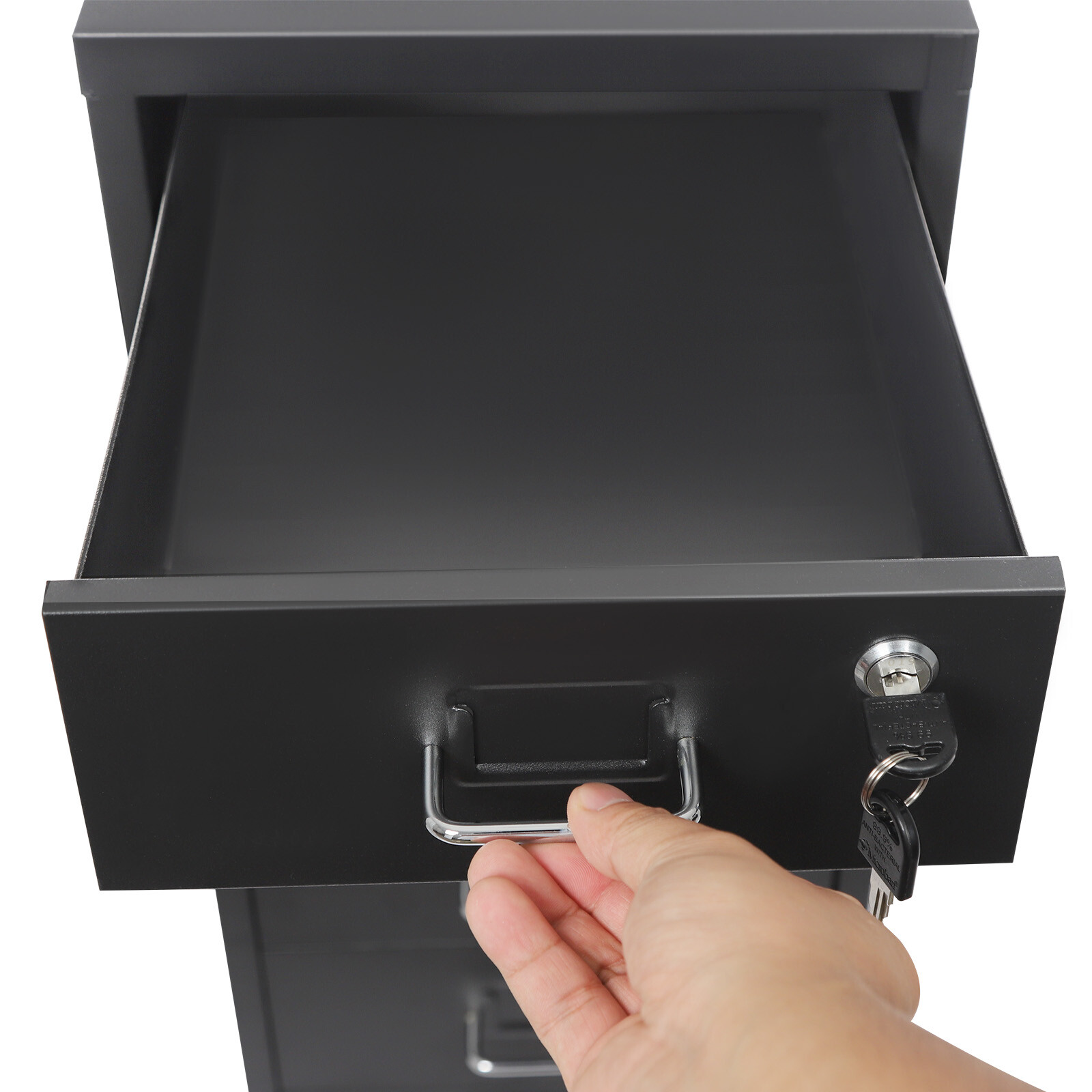 6 Tiers File Cabinet with Lock Metal Vertical Filing Cabinet for Office Home