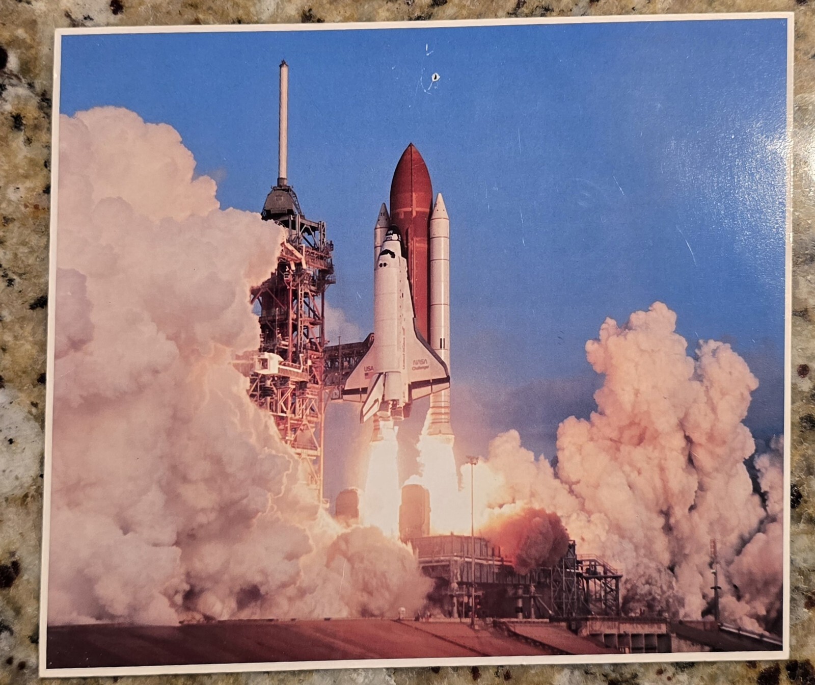 3 - NASA Crew Of Space, Shuttle Launch Challenger Photo 8x10 Mission 51-L USAFA