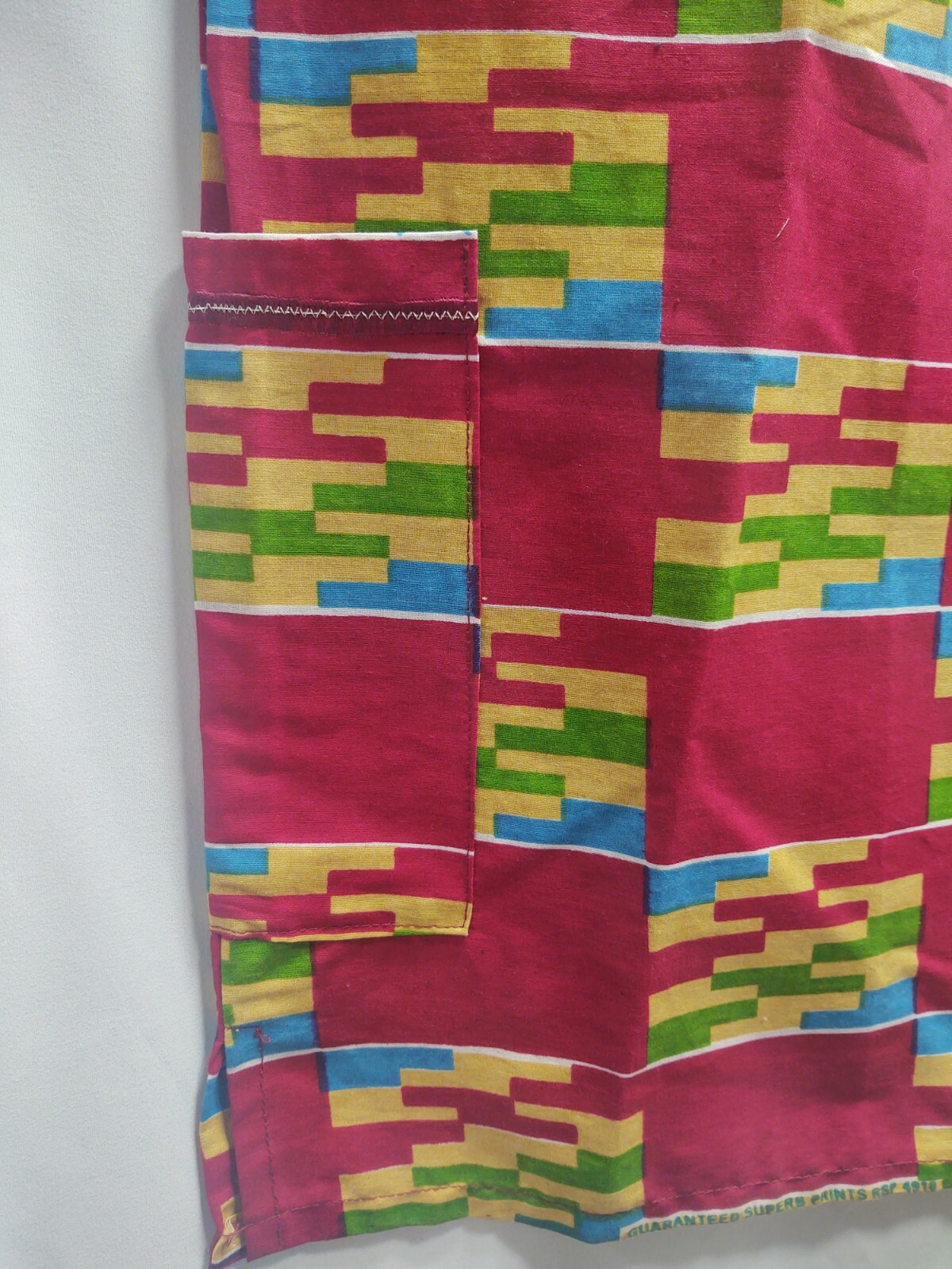 Traditional Dashiki African Shirt Short Sleeve- Multi Colored W/ Pockets