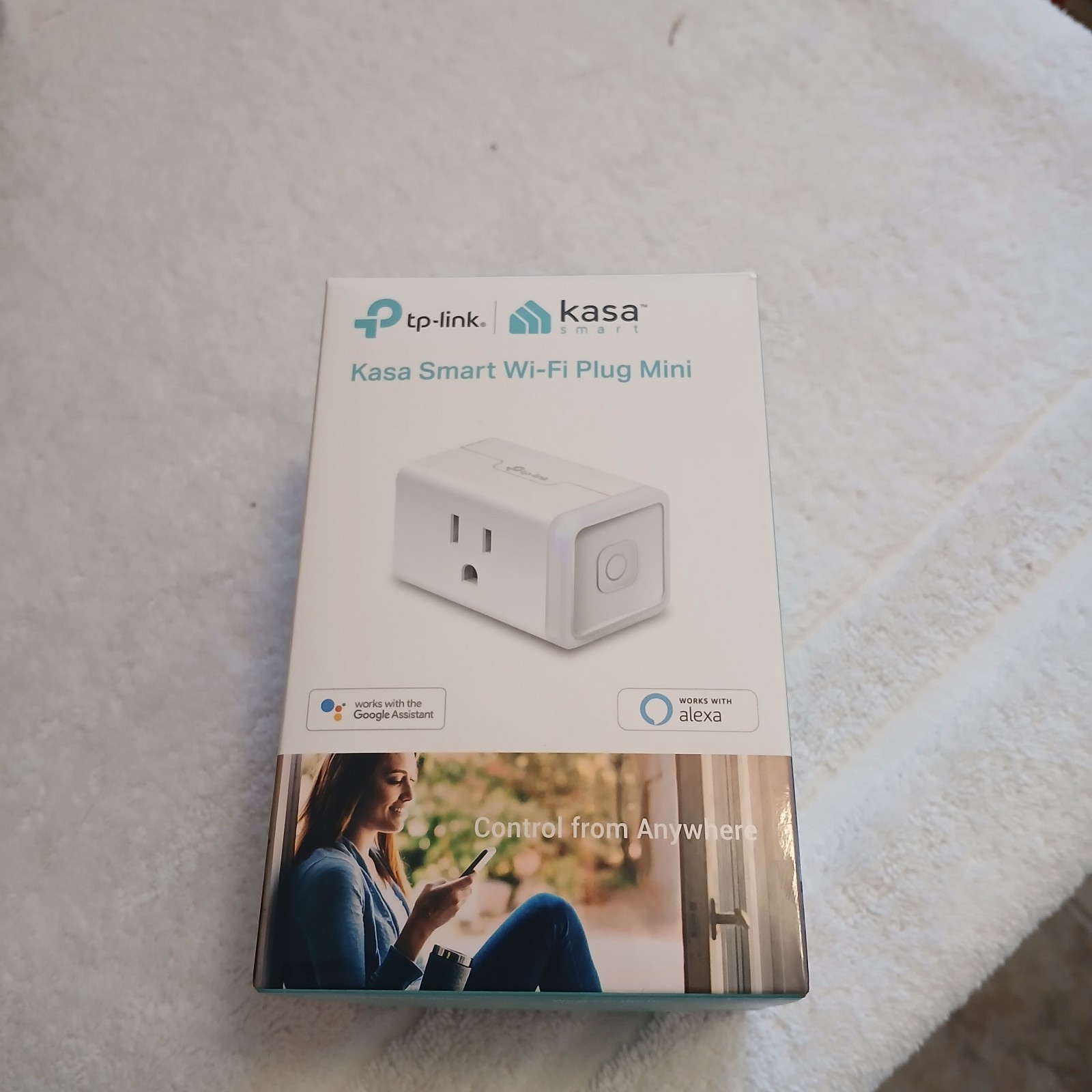 TP-Link Kasa Smart Wi-Fi Plug Mini With Energy Monitoring- White KP115 BRAND NEW