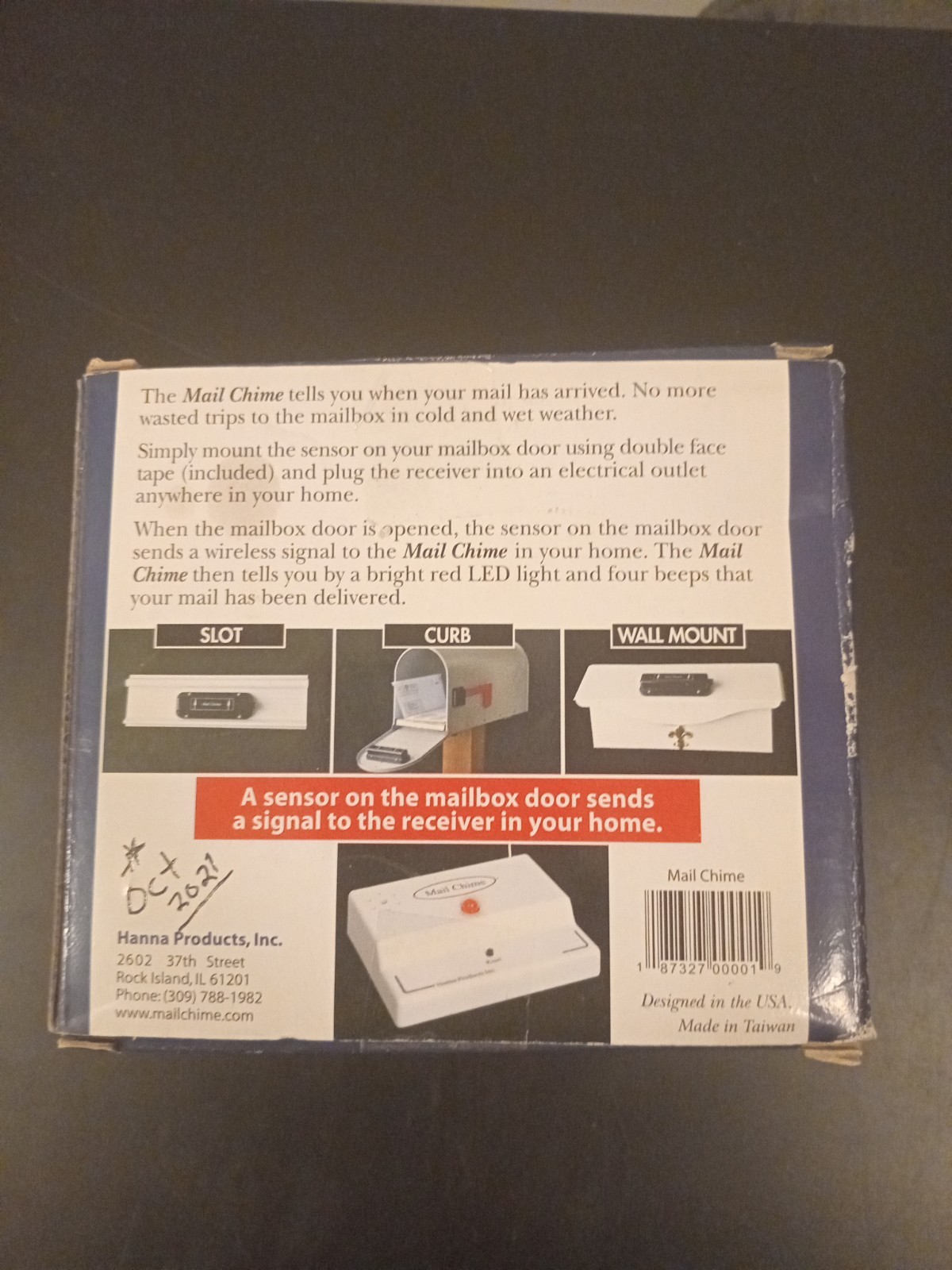 Mail Chime, Mailbox Alert, Mailbox Alarm, Wireless Mailbox Alert
