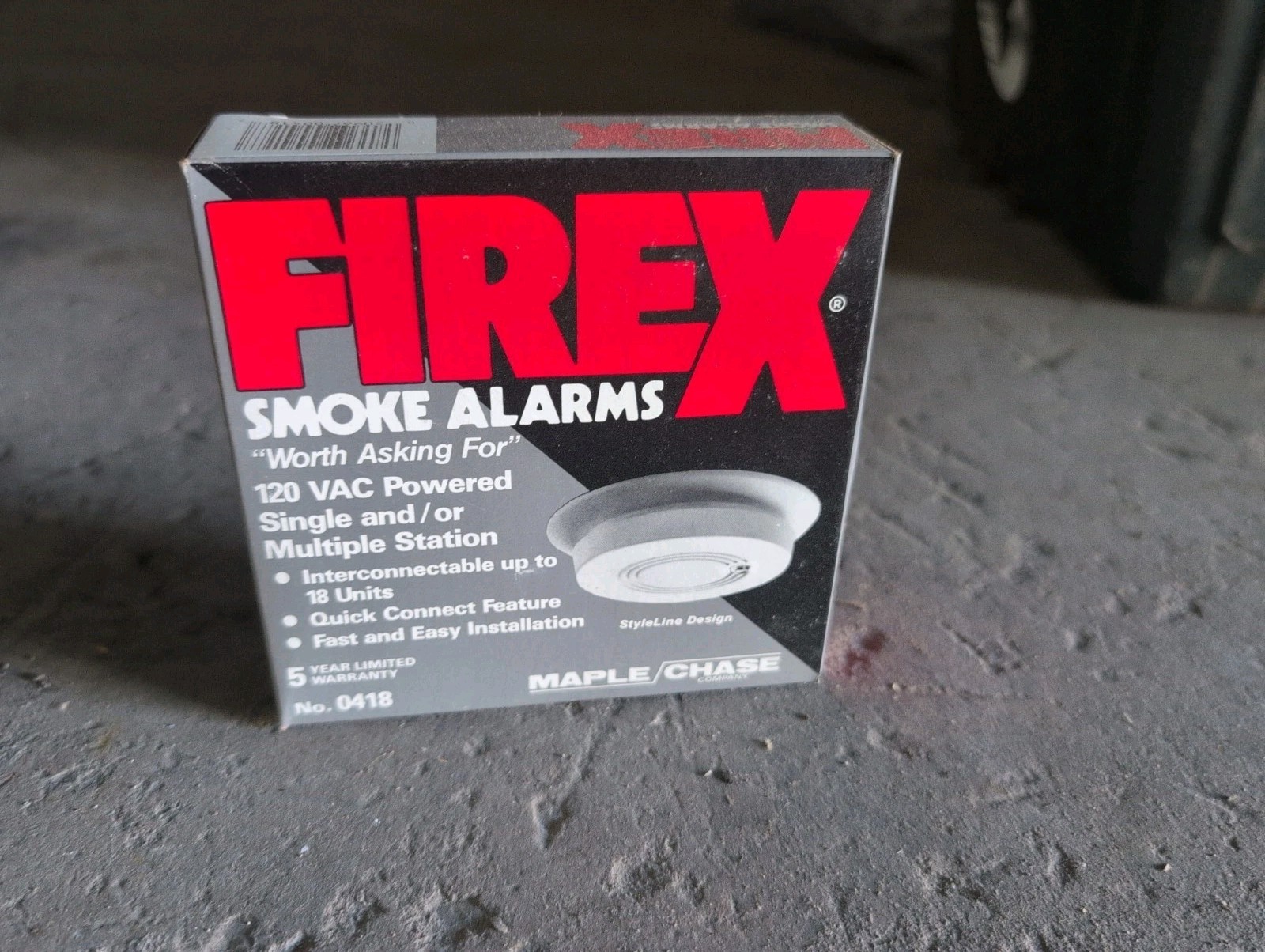 Fire X Smoke Alarm Model G-18 HARD WIRED