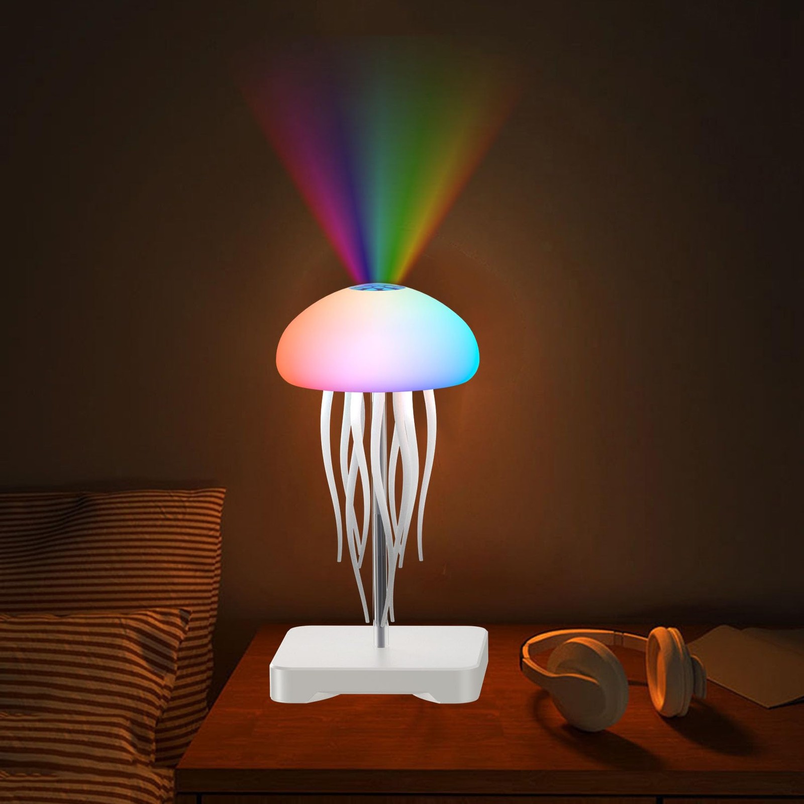 Camdii Jellyfish Lamp Wave Projector White Noise