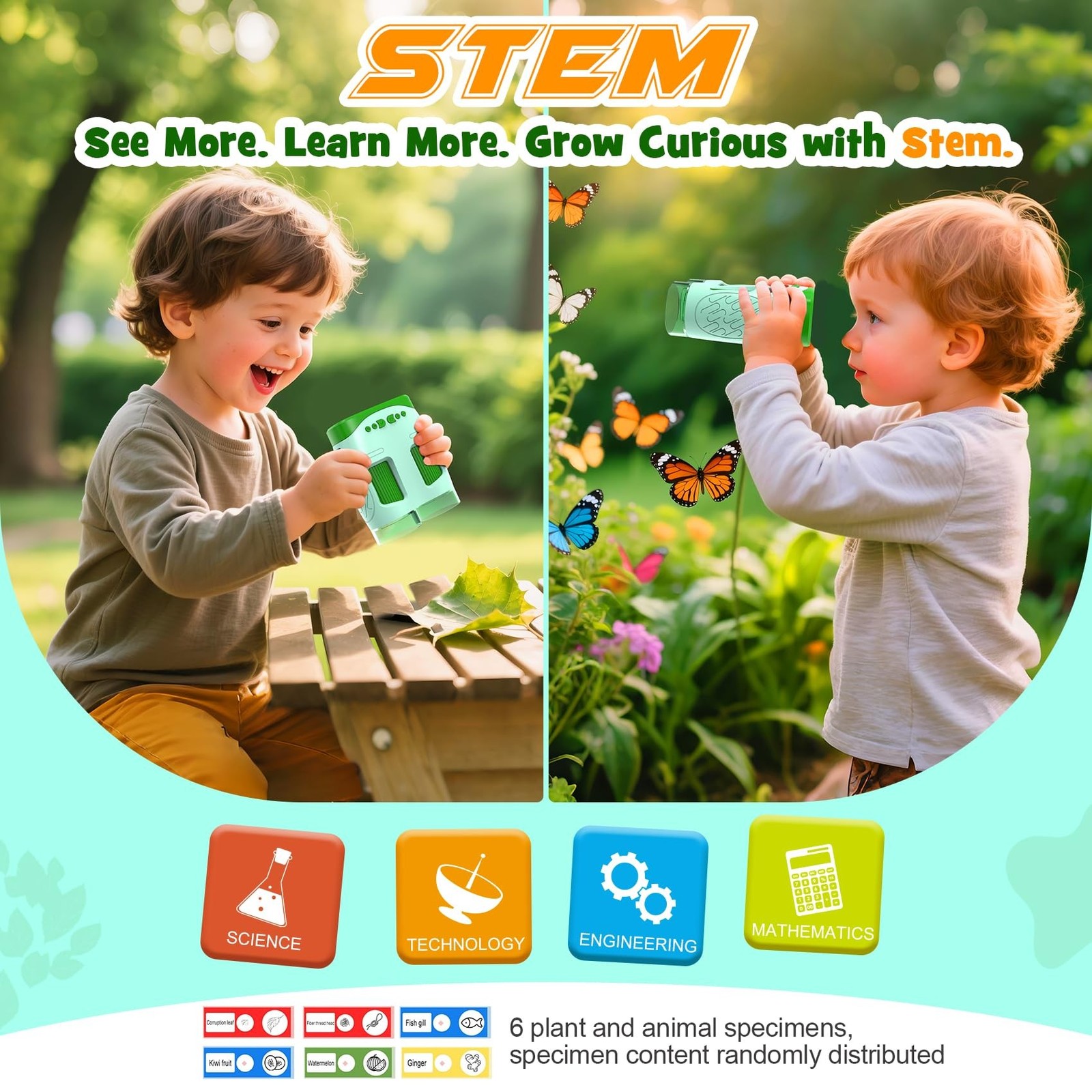 1000X Handheld Microscope for Kids : 4K 2.0" Screen Rechargeable Telescope an...