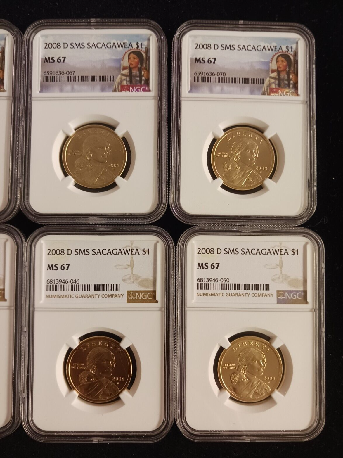 2008(D) SMS NGC MS 67 Sacagawea Dollar Coin