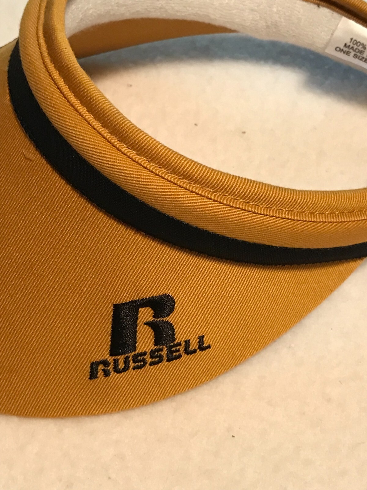 Russell Athletic University of Missouri Tigers Embroidered Visor Gold NEW