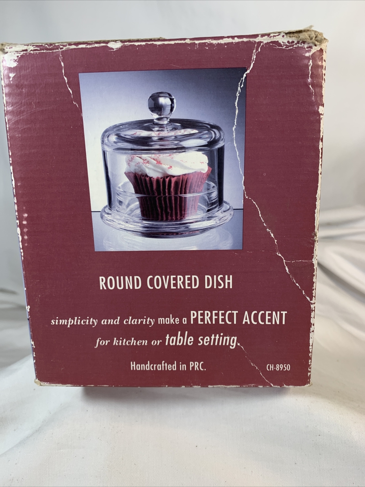 Clear ~ Round Covered Dish 3.5" Tall ~ CH-8950