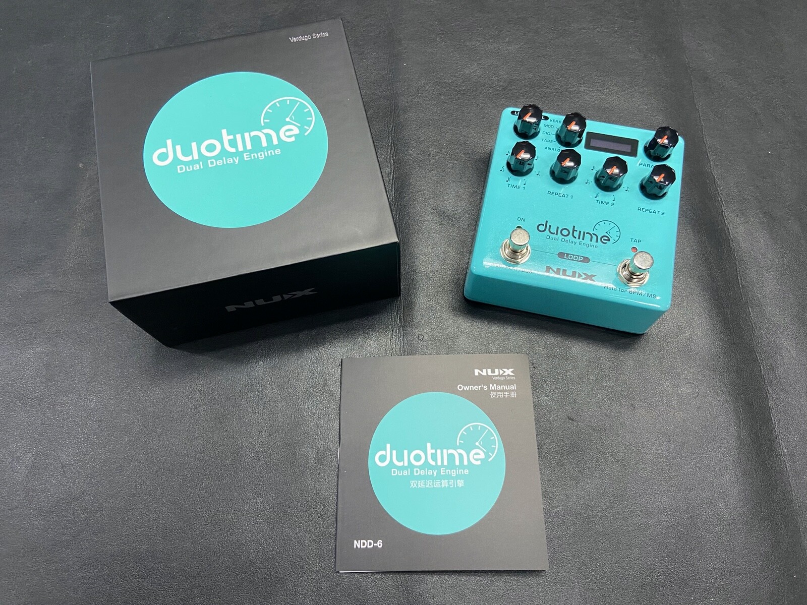 NuX NDD-6 Duotime Dual Delay Engine Pedal   New!