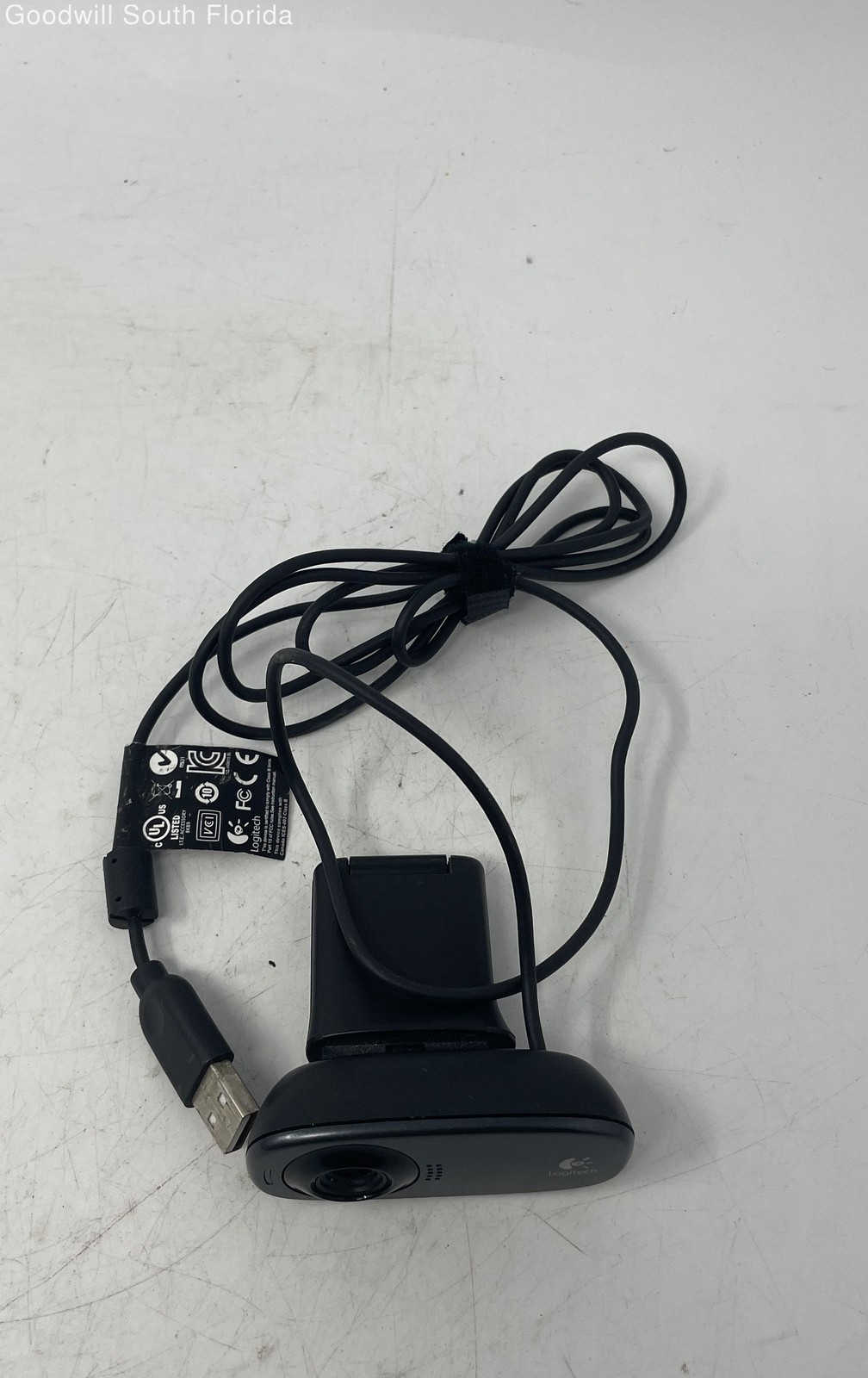 Logitech HD-720P Black USB Webcam Computer Camera Not Tested