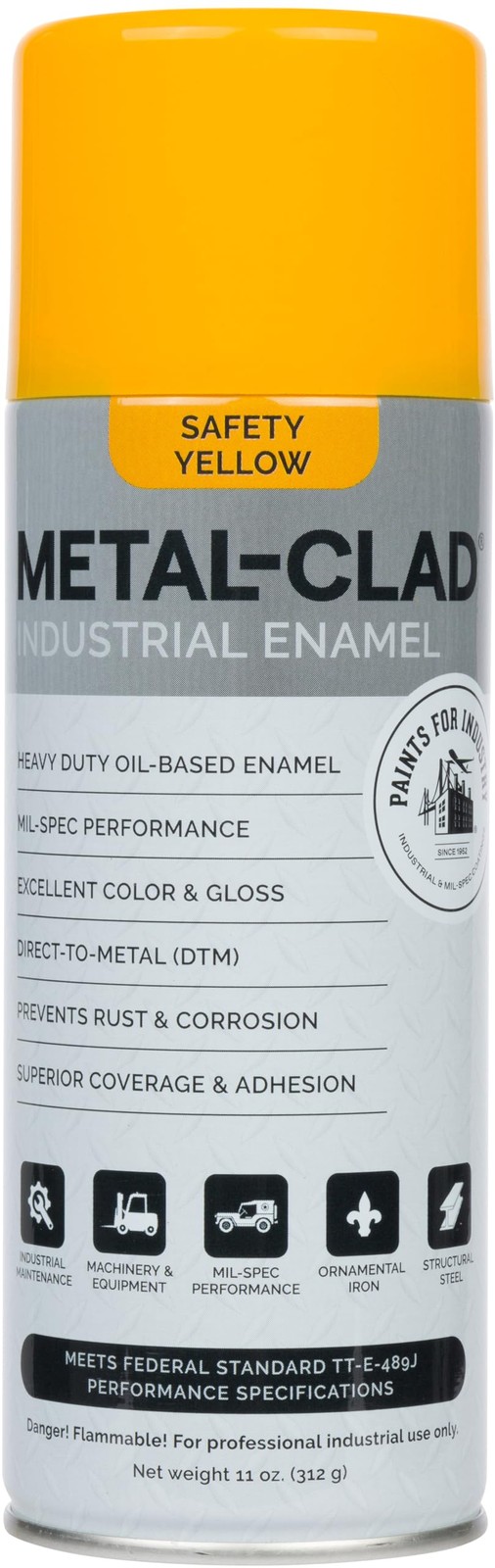 Paints For Industry Industrial Enamel, Aerosol Spray Paint - Steel Metal Iron...