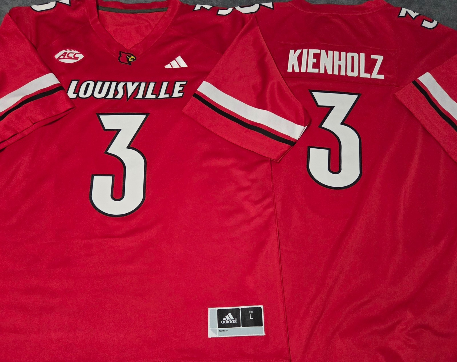 Fast Free Shipping!! Lincoln Kienholz Louiseville Cardinals Stitched Jersey 3