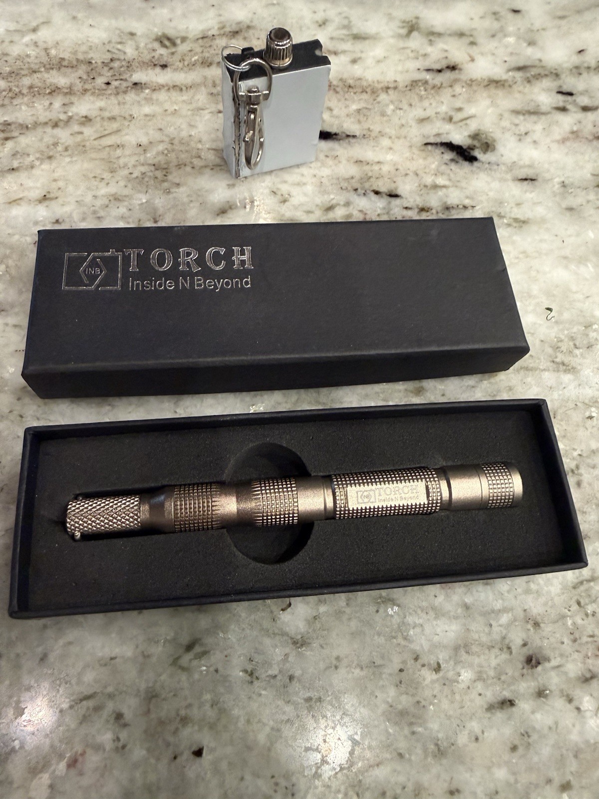TORCH Inside N Beyond Fire Starter Kit Metal Compass Keychain Lightweight