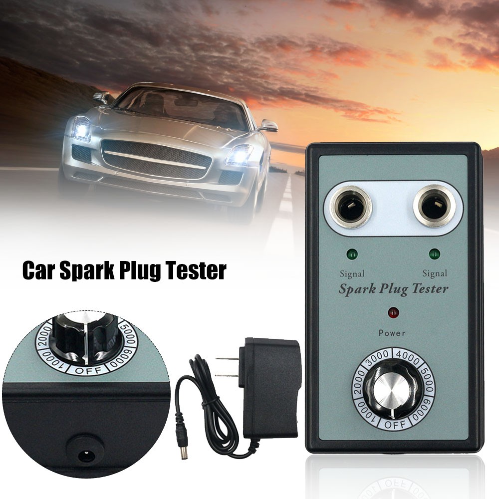 Car Spark Plug Tester Detector With Two Holes Ignition Plug Analyzer Diagnostic