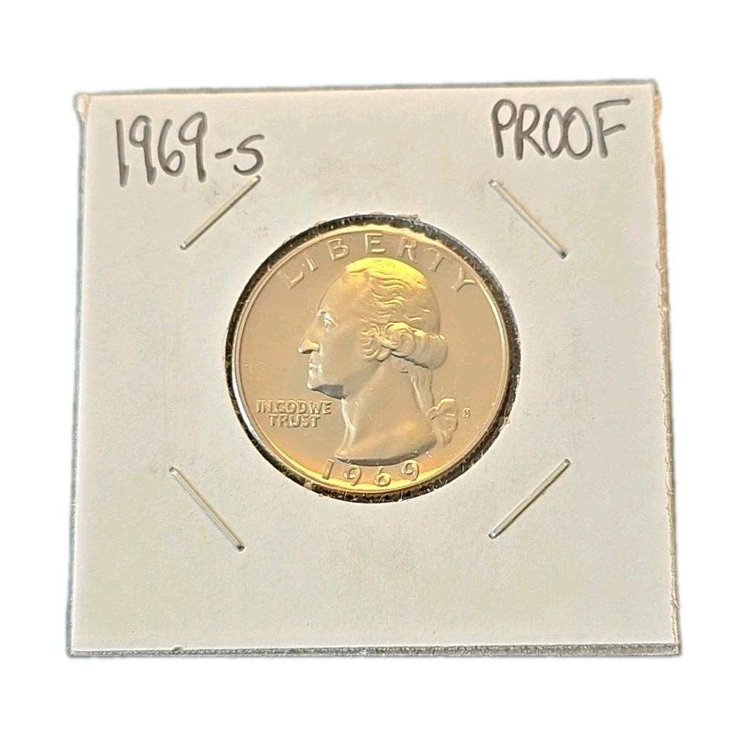 1969-S Washington Quarter Proof San Francisco 25C Uncirculated