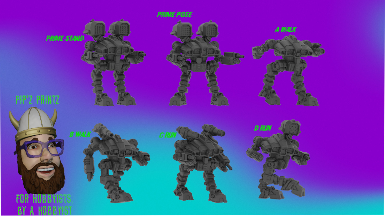 Lupus Alternate Mech Model For Battletech 6mm-10mm-15mm RLWS