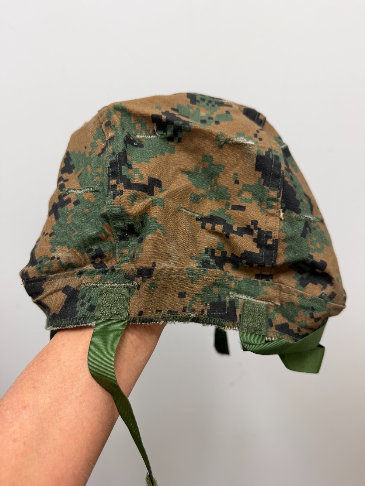 USMC Helmet Cover Reversable Woodland Desert MARPAT LWH Cover - X-SMALL/SMALL