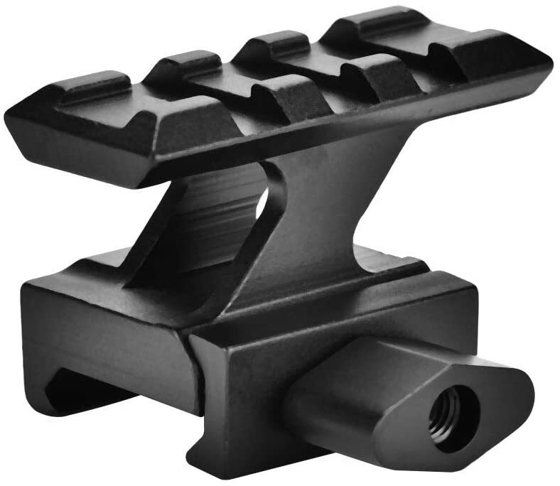 Tactical Rail Base QD Lockdown Riser Mount 3 Slot 20mm Picatinny Adapter