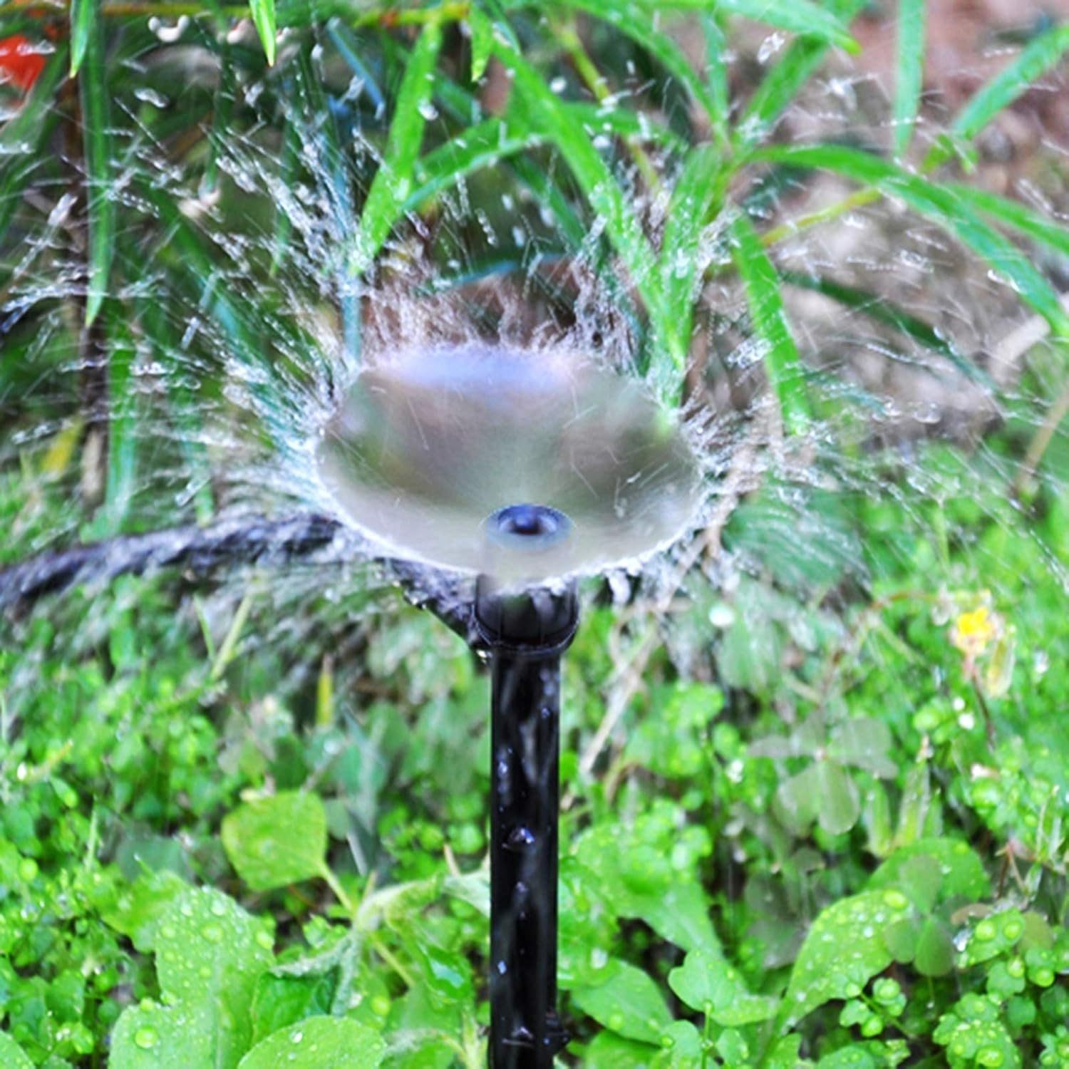 50PCS Adjustable Drip Emitters – 360° Sprayers for Efficient Garden Irrigation