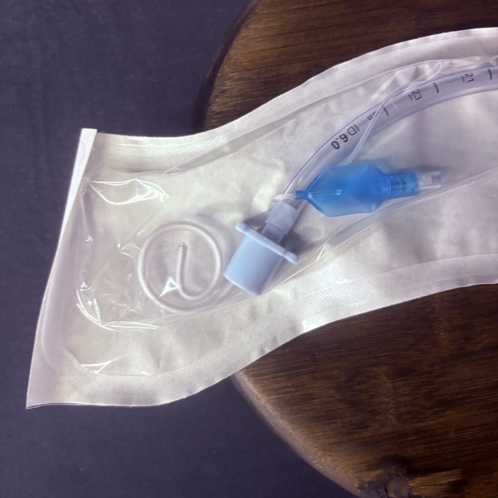 Sterile Endotracheal Tube 6.0 mm w/Cuff (Pack Of 2) Individually Packaged Sealed