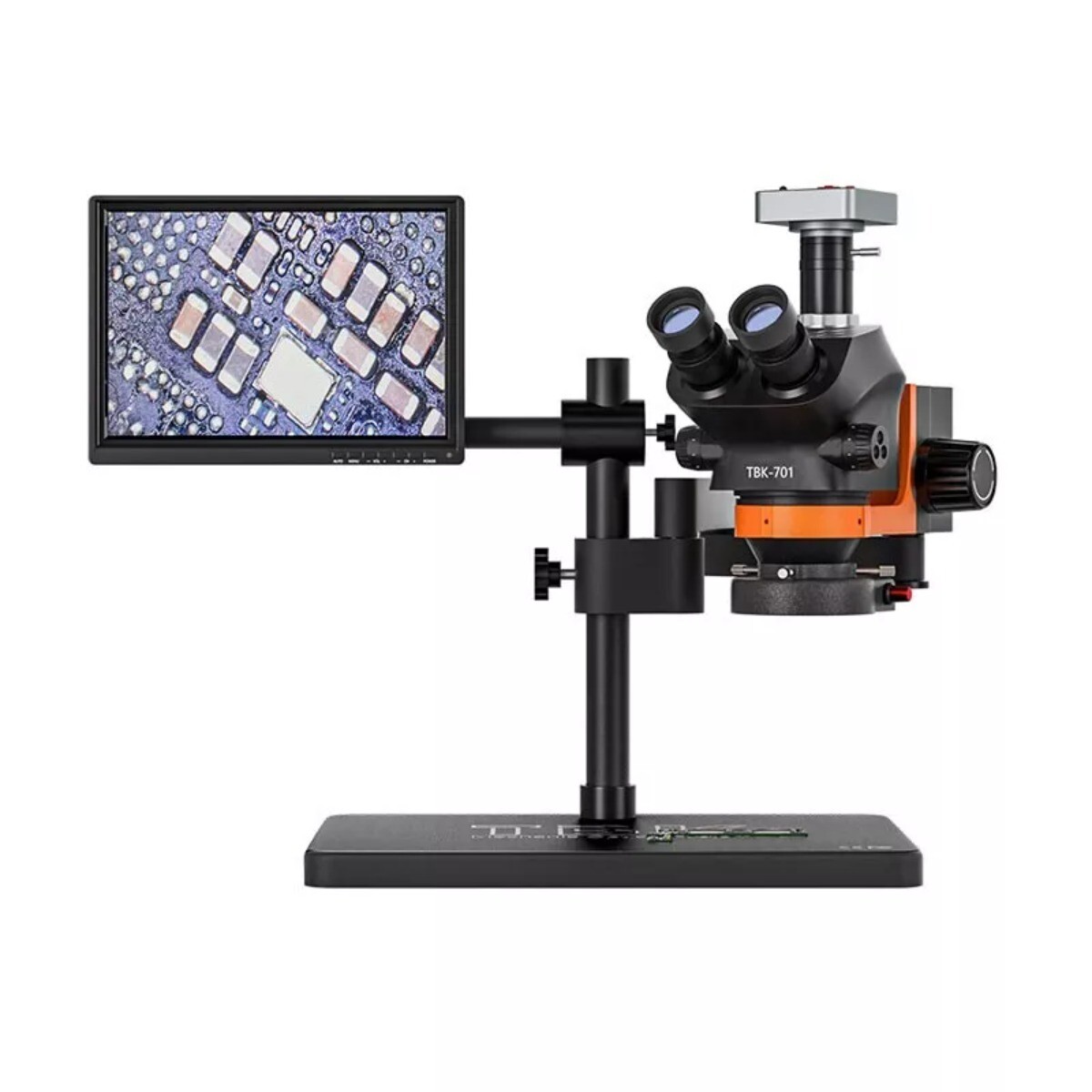 TBK-701 Trinocular HD 48MP Electronic Microscope 7-50X for Mobile Phone Repair
