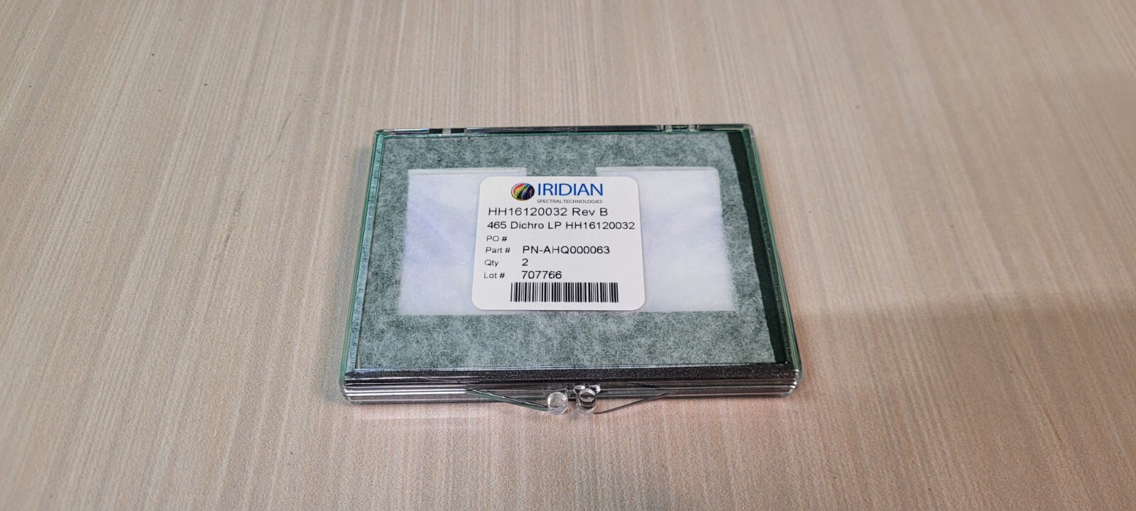(QTY. 2) IRIDIAN SPECTRAL TECH 465 DICHRO LP FILTER HH16120032 PN-AHQ000063