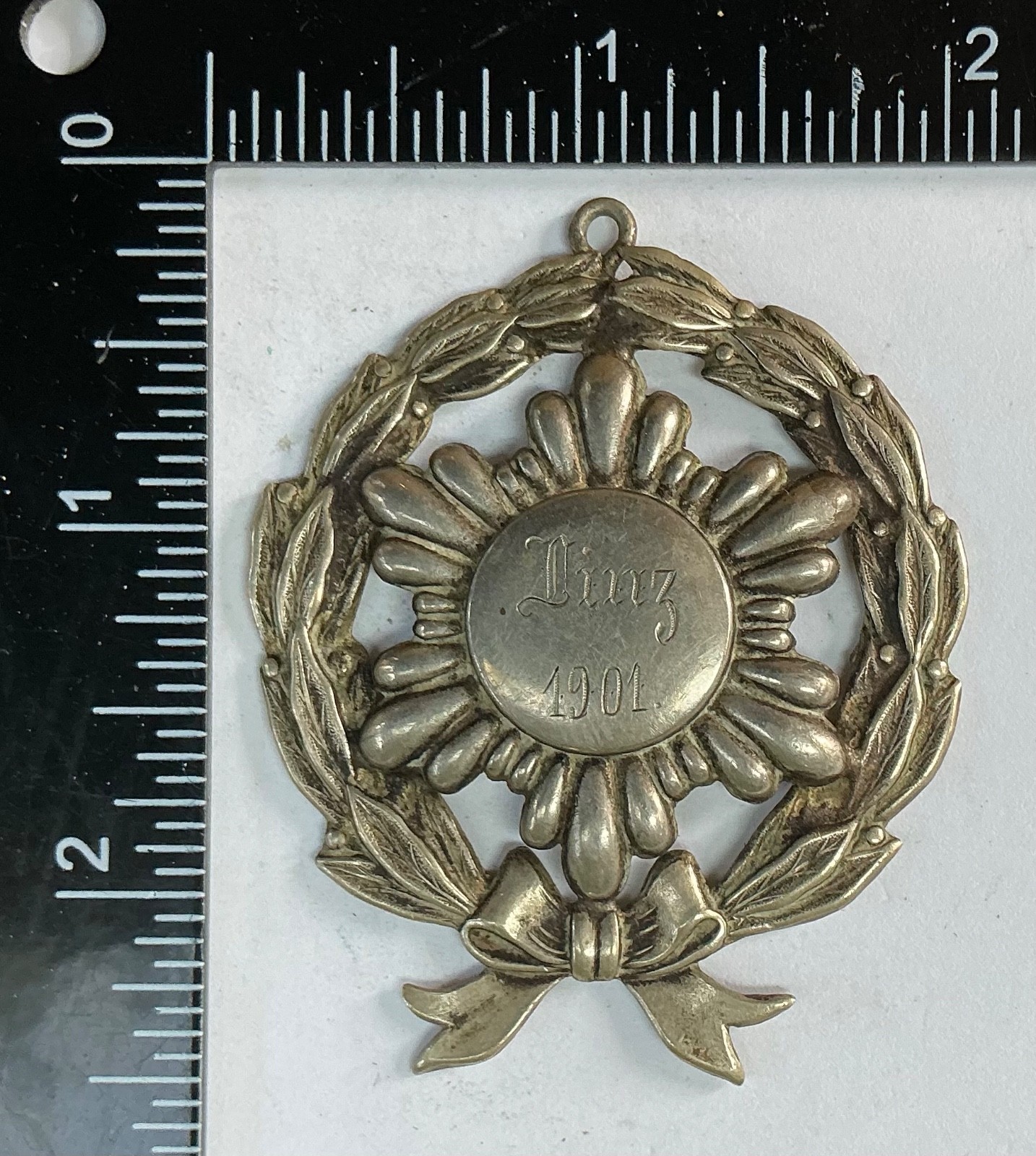 UNKNOWN Austrian Linz Medal Broach 1901