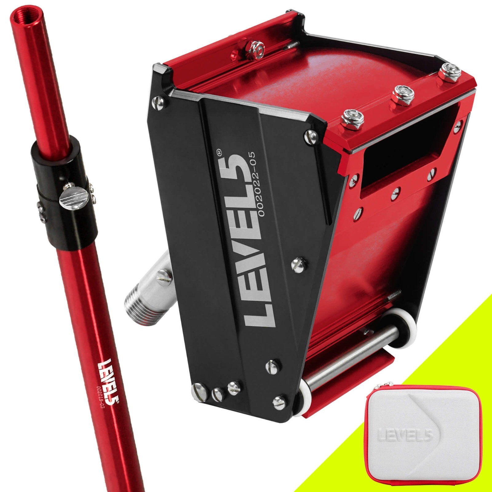 LEVEL5 Drywall Tools - 3" Nail / Screw Spotter w/ 50 " Handle | 4-555