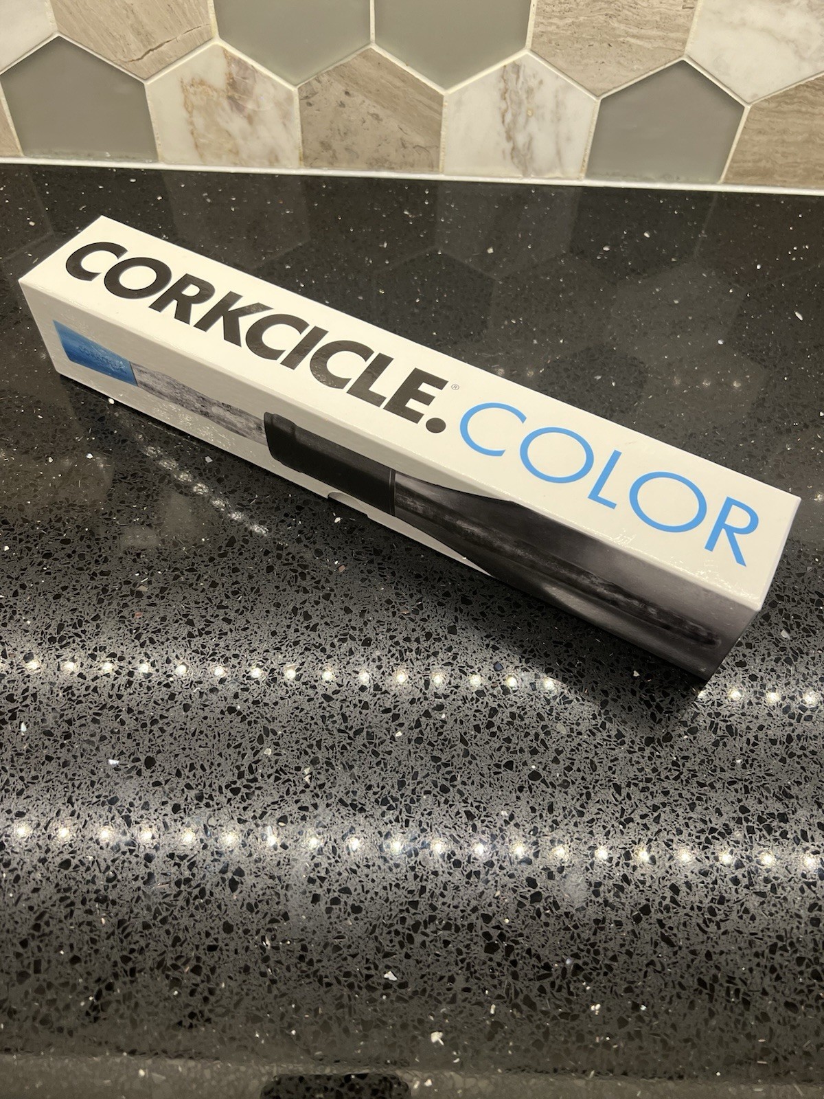 CORKCICLE Color Wine Chiller Bottle Cooler Stick Blue Clear W/Box